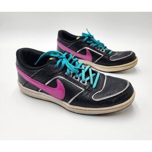 NIKE DELTA LITE WOMENS BLACK & FUCHSIA PINK SHOES SIZE 8.5 #365950-051 PREOWNED